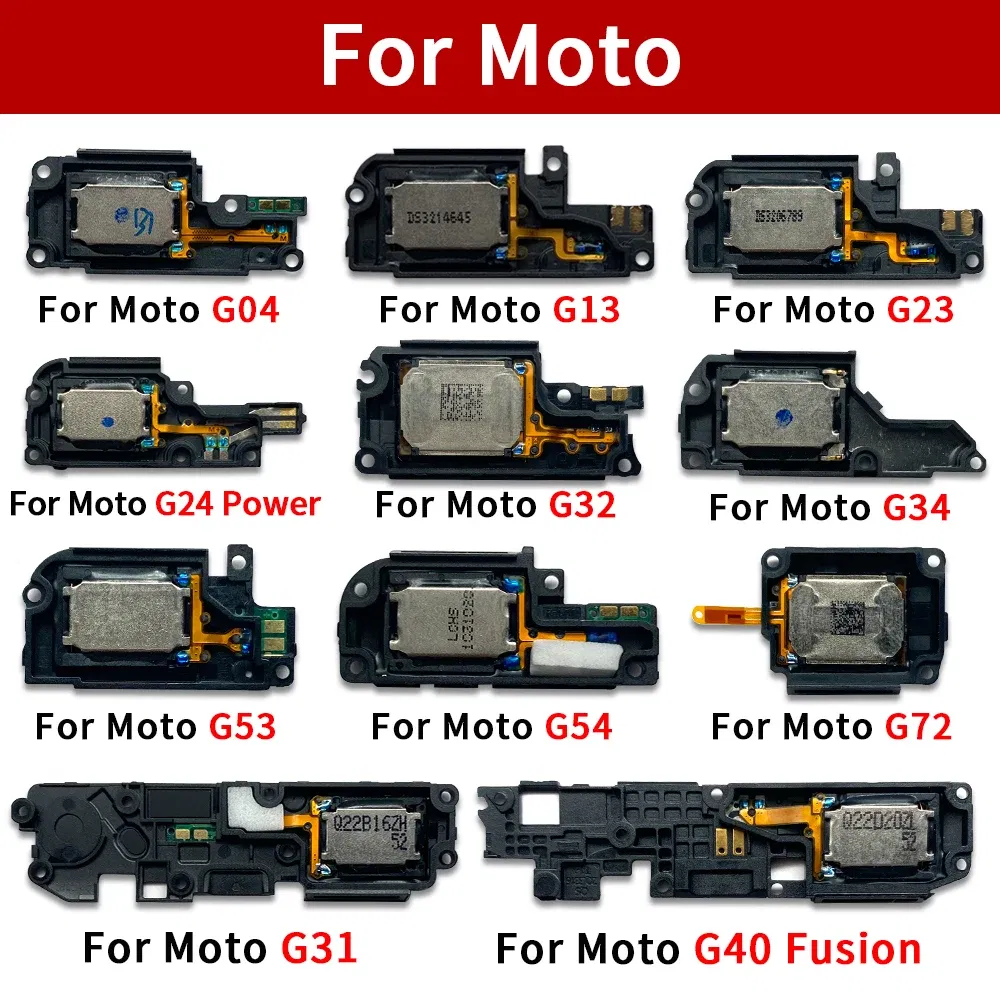 Color: Gold - 10Pcs, Loud Speaker Buzzer Ringer Accessories For Motorola Moto G13 G23 G53 G04 G14 G24 G34 G54 G40 G22 G32 G52 G72 G73 G42 G82