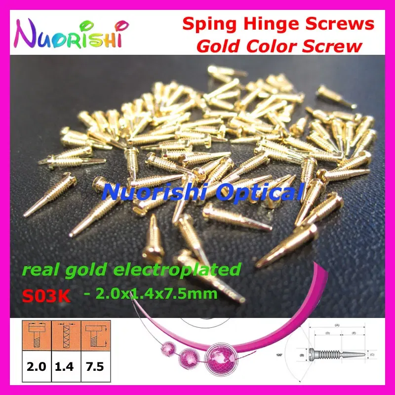 Frame Color: PURPLE - 10000pcs Gold or Silver Glasses Eyewear Eyeglasses Spectacle Spring Hinge Screws S03 Free Shipping