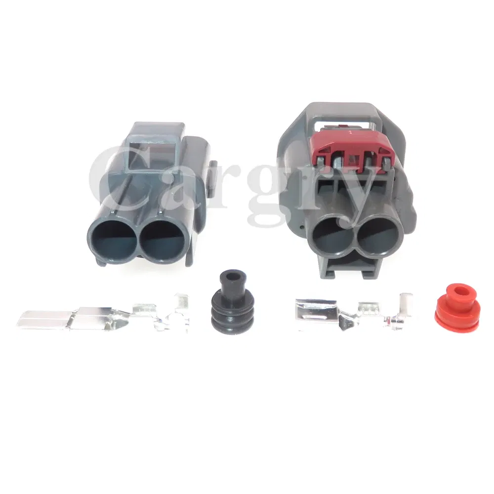 Color: black - 1 Set 2P 7282-5596-10 Car Large Current Connector 7283-5596-10 AC Assembly Automobile Waterproof Electric Wire Socket