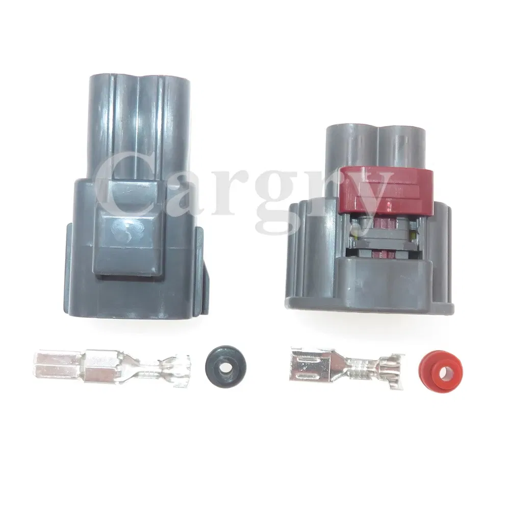 Color: black - 1 Set 2P 7282-5596-10 Car Large Current Connector 7283-5596-10 AC Assembly Automobile Waterproof Electric Wire Socket