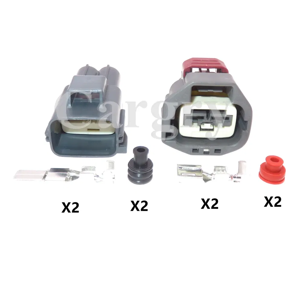 Color: black - 1 Set 2P 7282-5596-10 Car Large Current Connector 7283-5596-10 AC Assembly Automobile Waterproof Electric Wire Socket