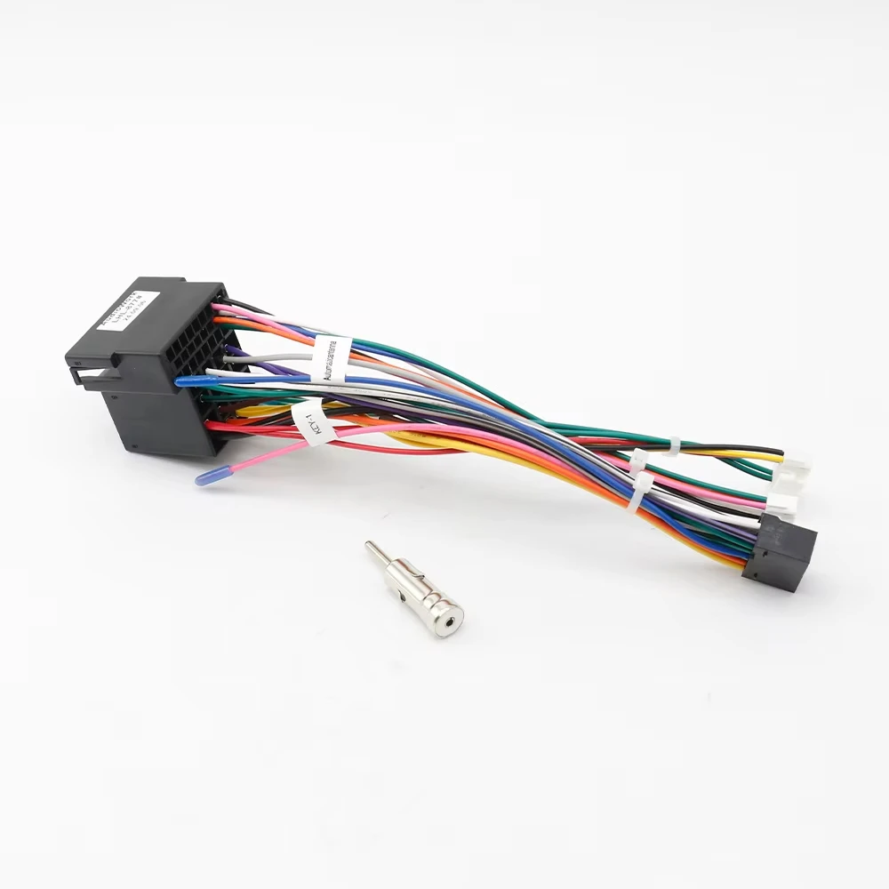 Color Name: WHITE - Car 16pin Wiring Harness Adapter Canbus Box Decoder Radio Power Cable For Renault Logan Sandero Duster Symbol RP5-RN-101