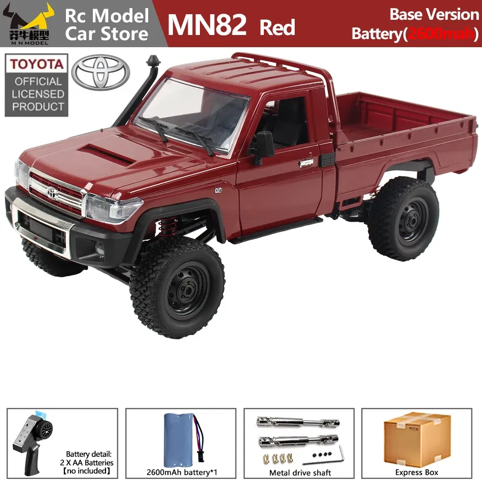 Color: Blue - MN MODEL 1/12 4X4 Remote Control Diving Off-road Car Retro LC79 Truck Climbing All Terrain Vehicle Rock Crawler Toy for Adult