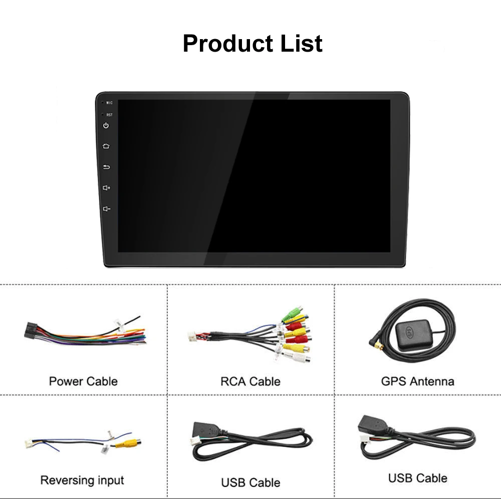 Color: Yellow, Ships From: CHINA - 2 Din Car Radio Carplay 1280*720 Android Auto Universal Multimedia Player GPS WIFI Autoradio Stereo Video System AHD Camera