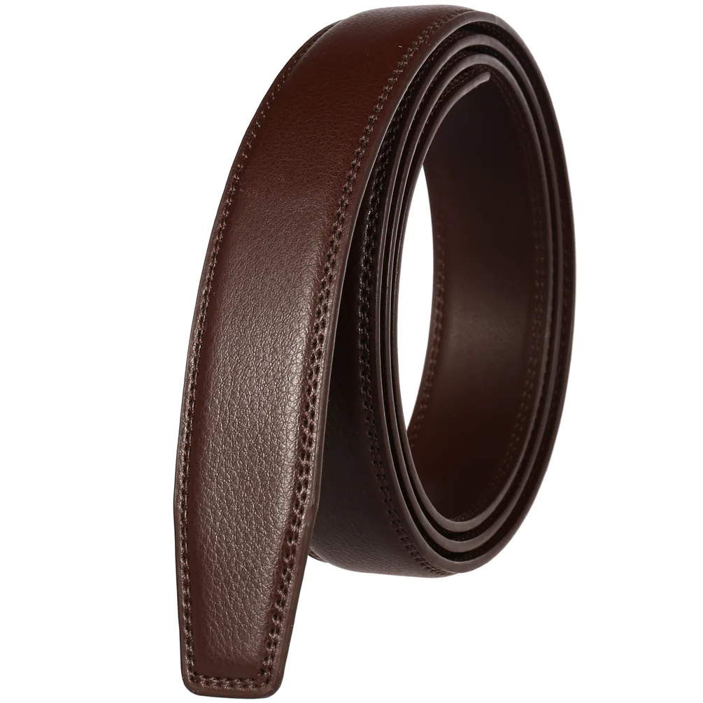 Color: Red, Belt Length: 90cm - 90-130cm Brand No Buckle 3.0cm Wide Genuine Leather Automatic Belt Body Strap Without Buckle Belts Men Good Quality No Holes