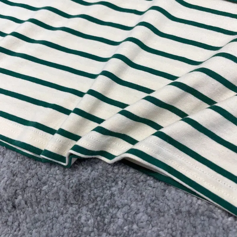 Color: green, Maternity Size: M - Striped Cotton Maternity Nursing Tees Casual Long Sleeve Breastfeeding T Shirts For Pregnant Women After Delivery Lacation Tops