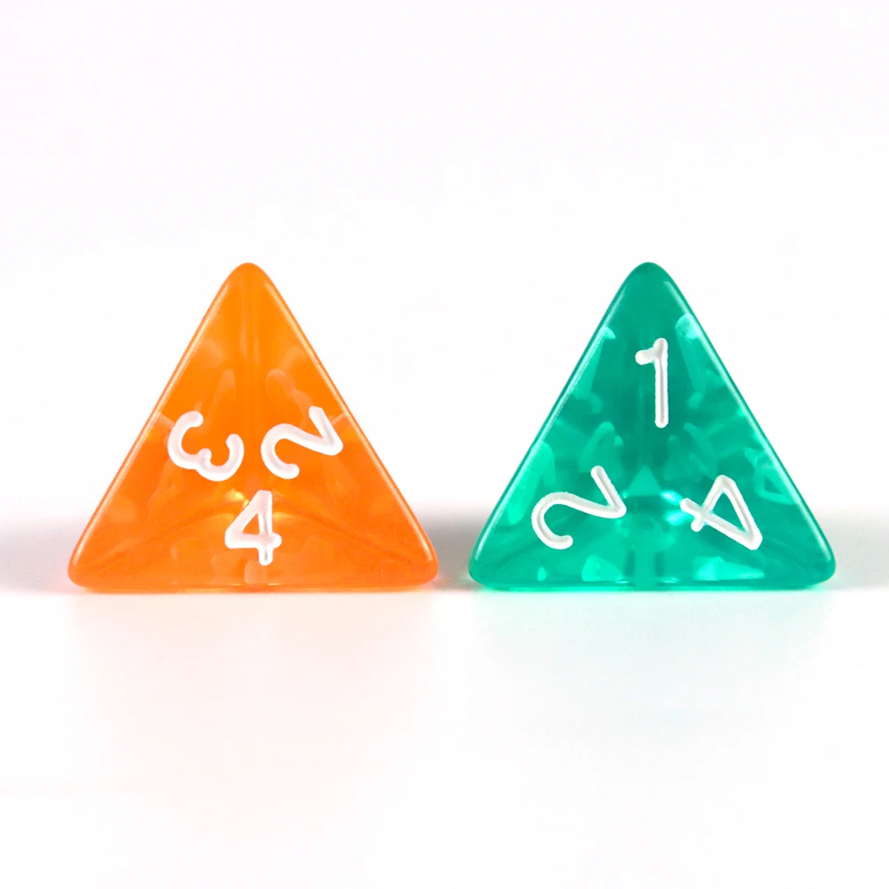 Color: Blue - High Quality  7 Pcs/set Transparent Crystal Digital  Polyhedral Dice Sets D4-D20 ,  for DNDGame Dados Rpg  Board Game
