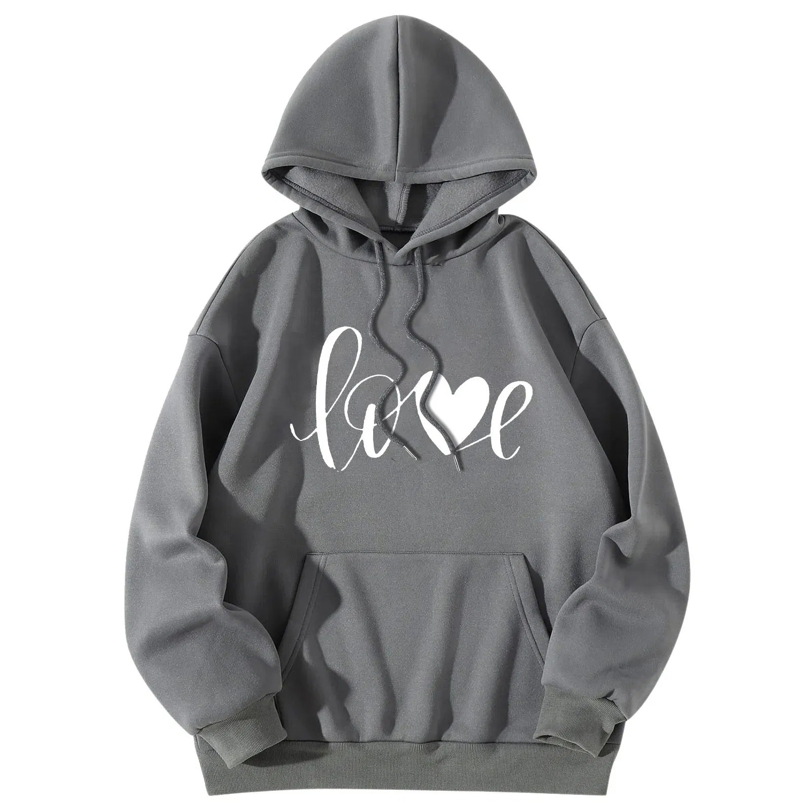 Color: Black, Size: XXL, Ships From: france - Men Women Print Long Sleeve Round Neck Hooded Tops Sweatshirt Hoodies Lightweight