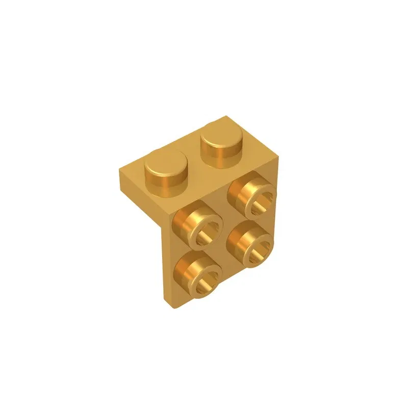 Color: Blue - Gobricks GDS-641 ANGLE PLATE 1X2 / 2X2 compatible with lego 44728 21712 92411 children's toys Assembles Building Blocks