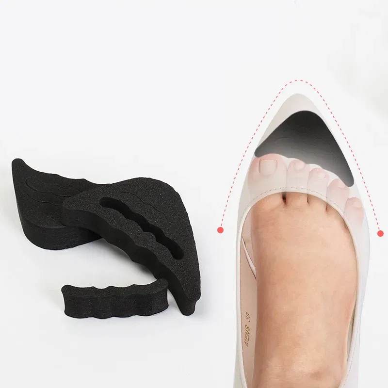 Color: Black, Ships From: spain - High Heel Toe Plug Insert Shoe Big Shoes Toe Front Filler Cushion Pain Relief Protector Foot Care insert Women Shoes Accessories
