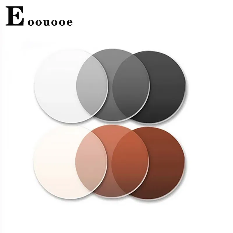 Lenses Color: WHITE, Lens Index: 1.56 - Photochromism Gray Brown 1.56 1.61 1.67 Index Aspheric Lenses UV-proof Myopia Hyperopia Outdoor Prescription Sun Optics Glasses