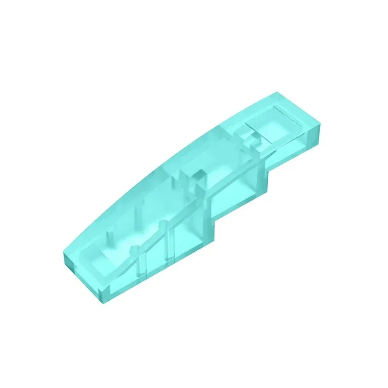 Color: Dark Red - Gobricks GDS-658  Slope, Curved 4 x 1 compatible with lego 11153 61678 pieces of children's DIY Educational Building Blocks