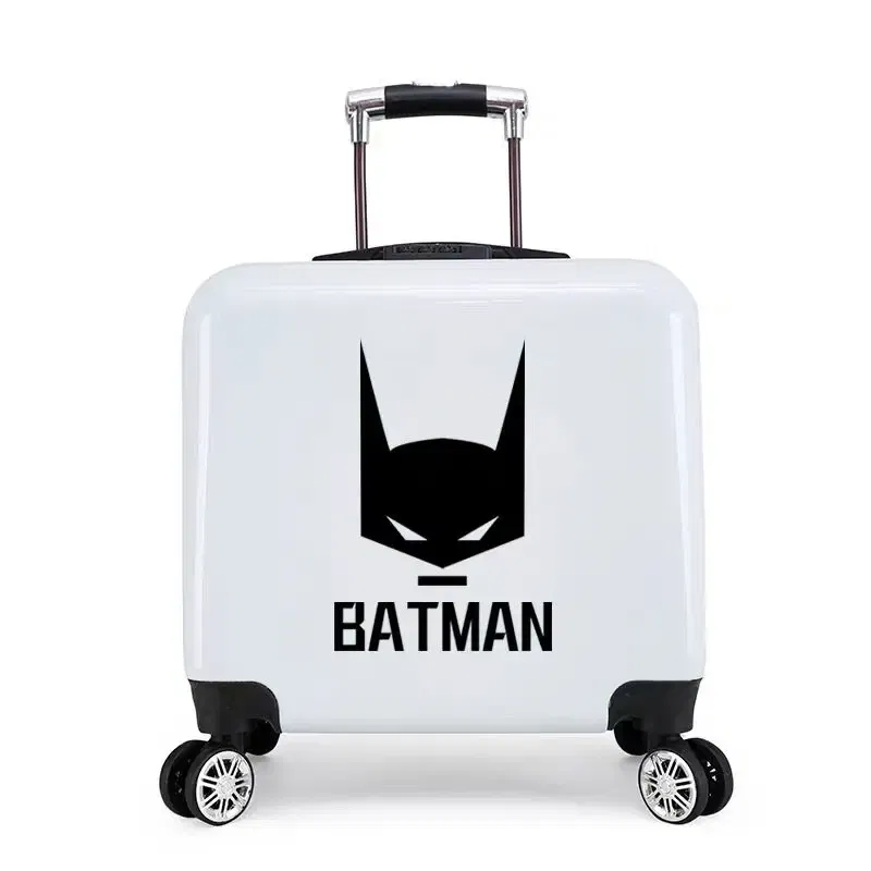 Color: Blue, Luggage Size: 18Inches 450mm - New boy cartoon trolley case kids suitcase rolling luggage girl lovely trolley box children school luggage bag with wheels