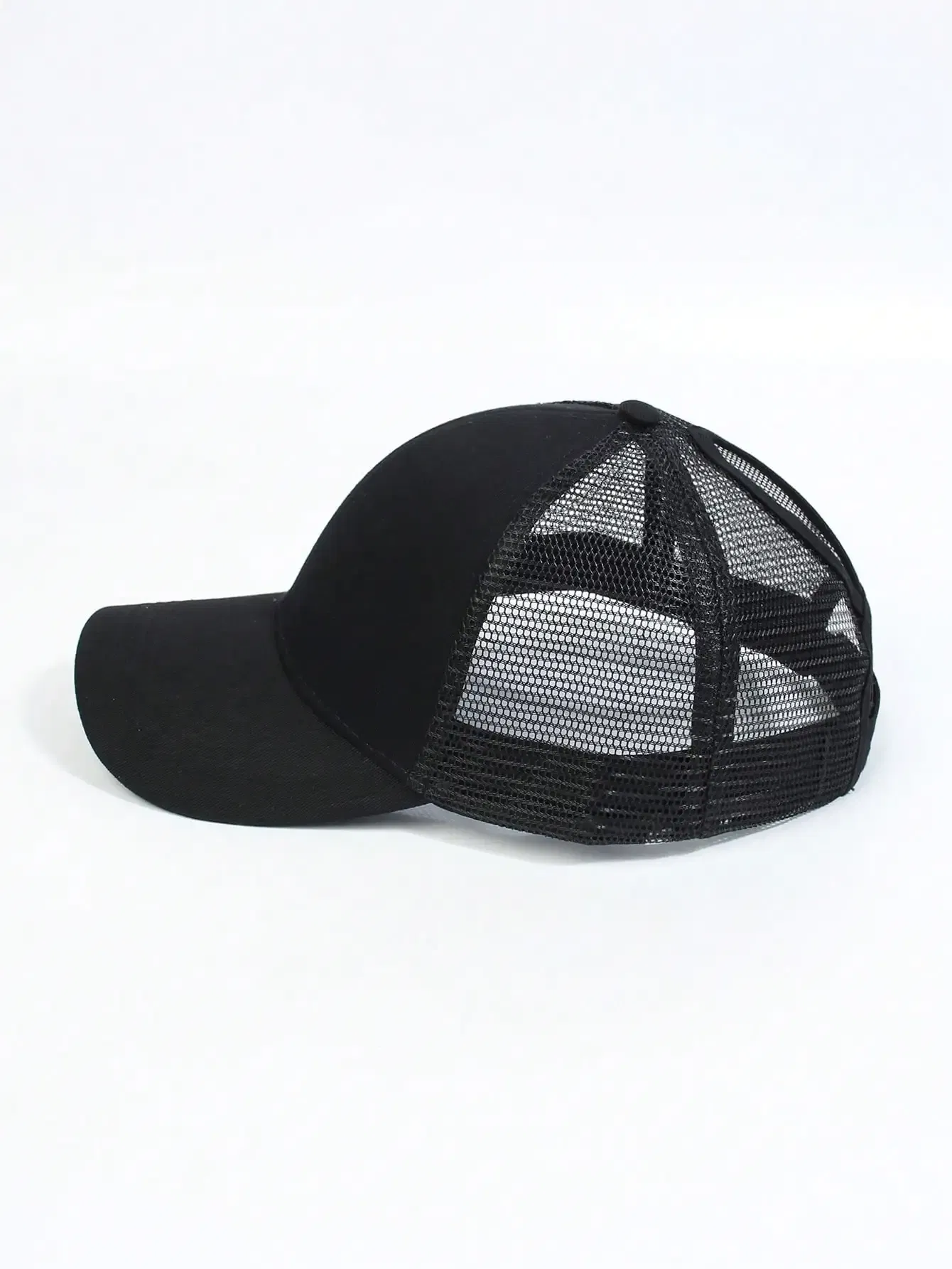 Color: Khaki, Size: XS - High Quanlity Women Baseball Cap Women cap Adjustable Ponytail hat Pony Female Cap