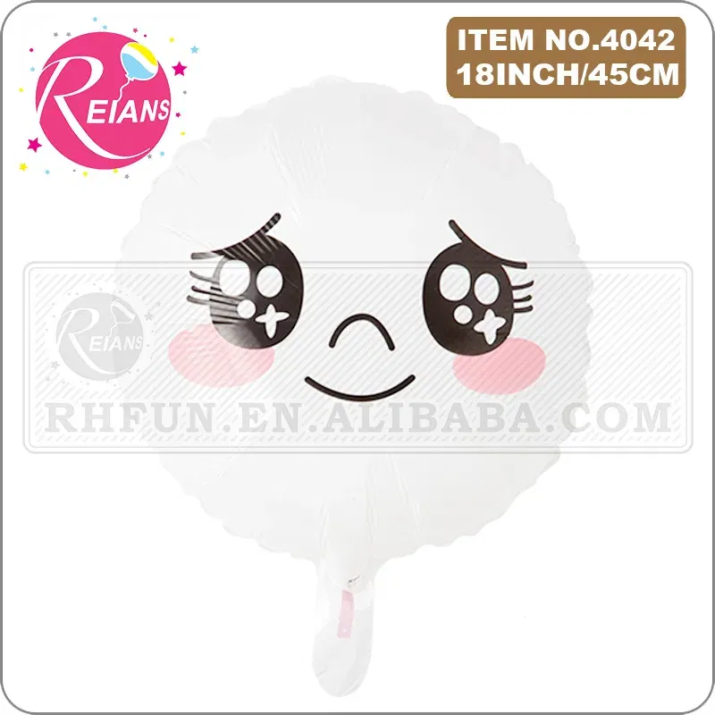 Color: Olive - Cartoon Animal round shape Cute Bear Friend Balloon Rabbit For Children Birthday Party Baby Shower Supplies ballon baloon globos