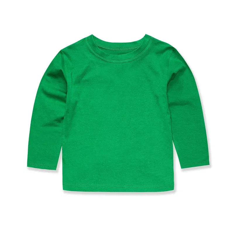 Color: Gold, Kid Size: 4 - Boys Girls T Shirt Long Sleeves 1 to 2 3 4 5 6 7 8 9 10 11 12 13 14 Years 100% Cotton Toddler Boy Shirts for Teens Girl Clothes