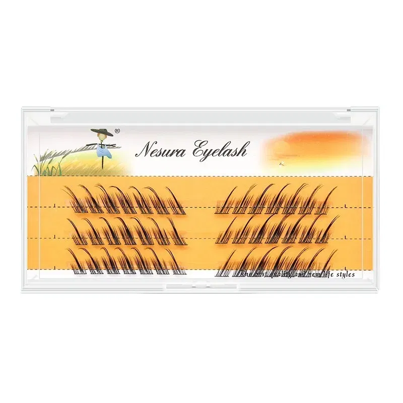 Length: MIX - Grafting World Fox Style False Eyelashes European American Tail Elongated Little Devil Ancient Style Slanted Flying  Eyelashes