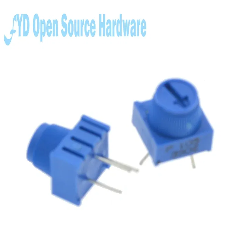 Resistance: 10K Ohm - 3386P-1-103 1k 2k 5k 10k 20k...  0.5W, 1/2W PC Pins Through Hole Trimmer Potentiometer Cermet 1 Turn Top Adjustment 5PCS/LOT