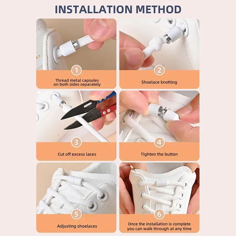 Color: Pink, Length: 100cm - Elastic No Tie Shoelaces Semicircle Shoe Laces for Kids and Adult Sneakers Shoelace Quick Lazy Metal Lock Laces Shoes Strings