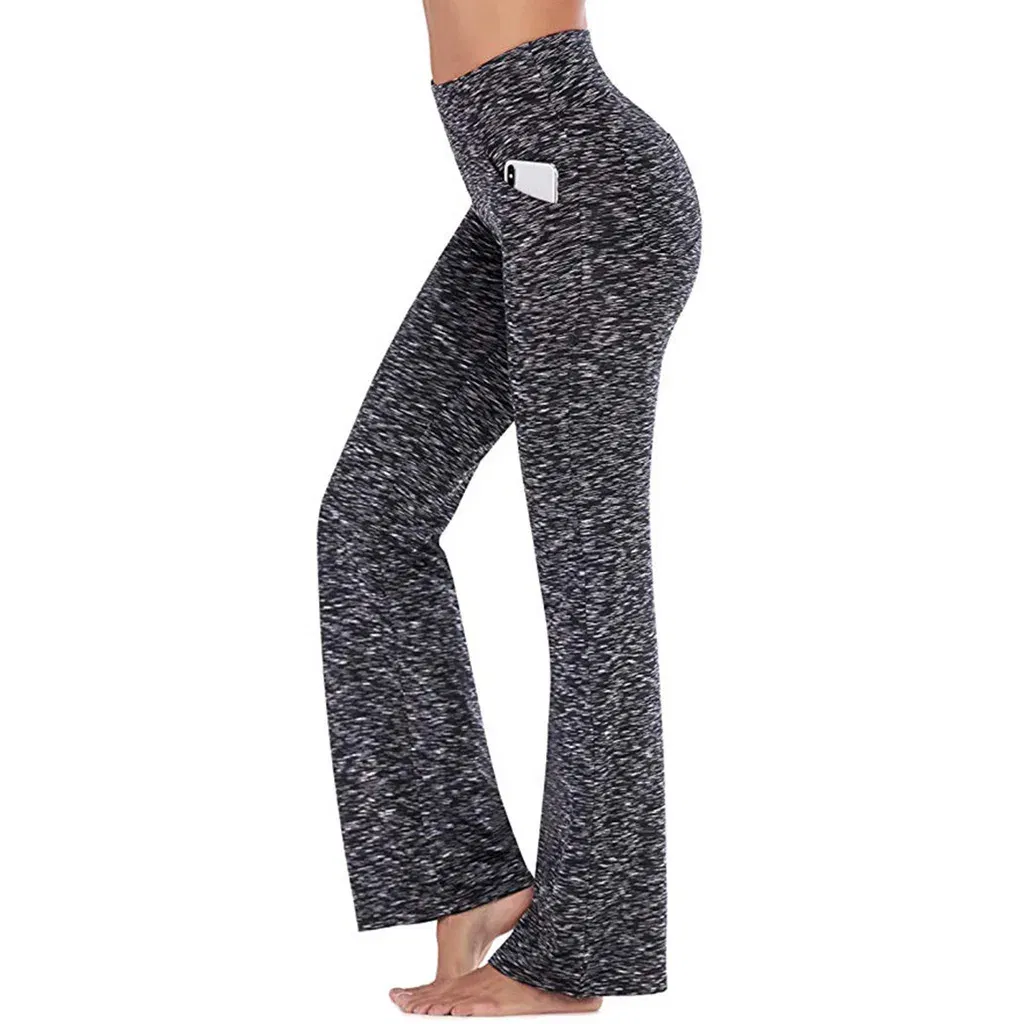 Color: Beige, Size: 4XL - Ogilvy Mather Solid Elegant Female Lady Women's Legs Pants Palazzo Flared Wide Killer High Waist OL Ladies Career Long Trousers