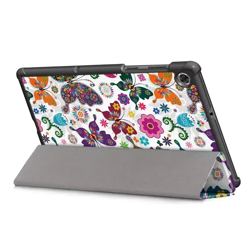Color: Champagne, Size: Thirteen, Ships From: CHINA - For Lenovo Tab M10 HD 2nd Gen Case TB-X306F X306X Tri-Fold Stand Wake/Sleep Magnetic Protective Shell  PU Leather Tablet Cover