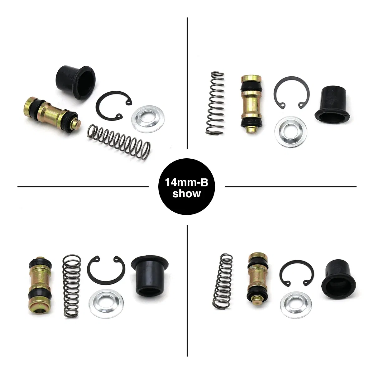 Color: Ivory - Alconstar Motorcycle Clutch Brake Pump Piston Repair Kit 11mm 12.7mm 14mm 16mm  Master Cylinder Piston Rigs Repair Accessorie