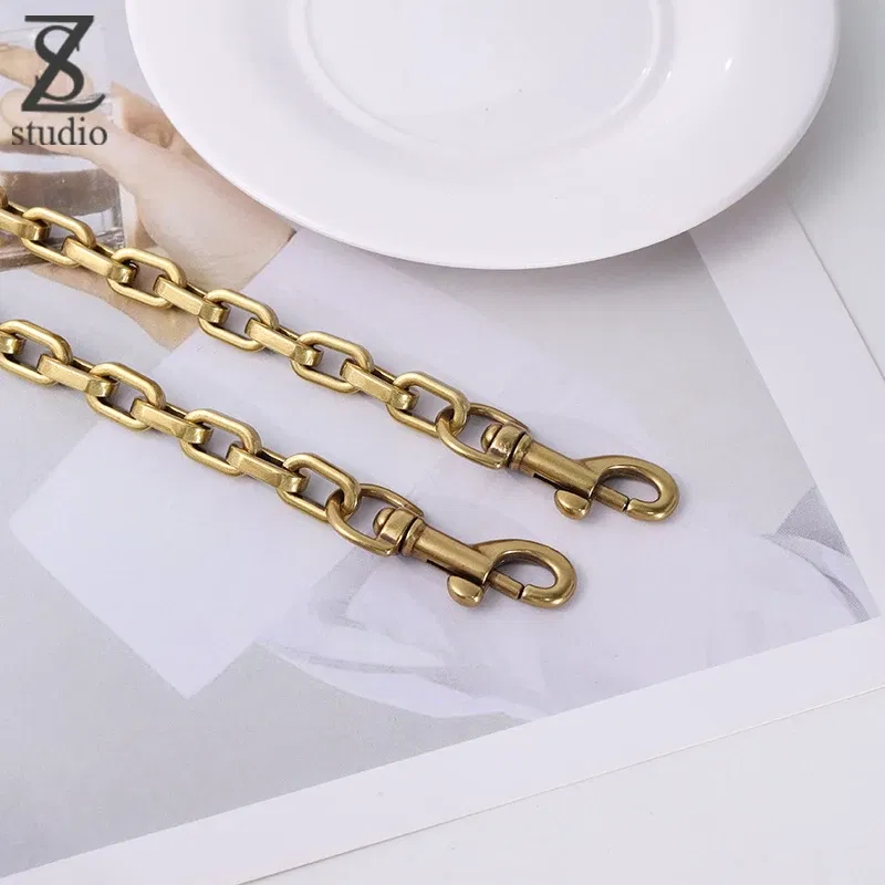 Color: Rose Gold, Ships From: CHINA - Luxury Design   Saddle bag Luxury  Shoulder Straps replaces Cross-arm Shoulder Copper Color Lightweight Chain