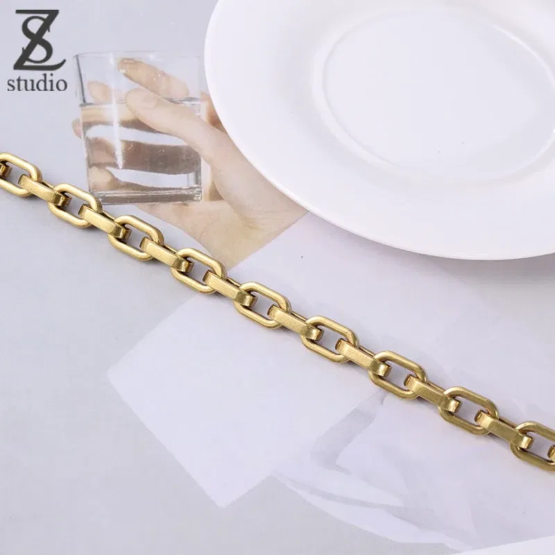 Color: Rose Gold, Ships From: CHINA - Luxury Design   Saddle bag Luxury  Shoulder Straps replaces Cross-arm Shoulder Copper Color Lightweight Chain