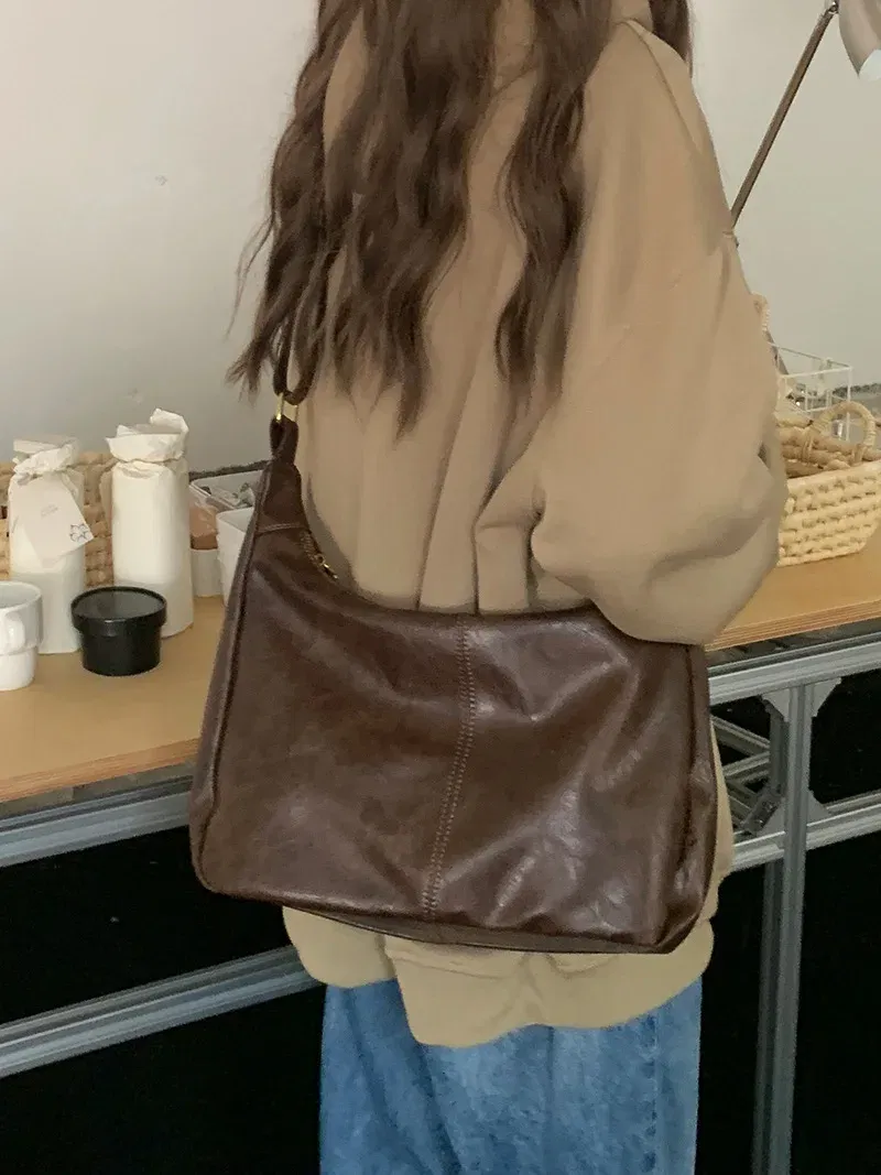 Color: black, Ships From: CHINA - Women Handbags Cowhide Women Shoulder bag Fashion Luxury Ladies Messenger Bags High Quality Female Tote bag