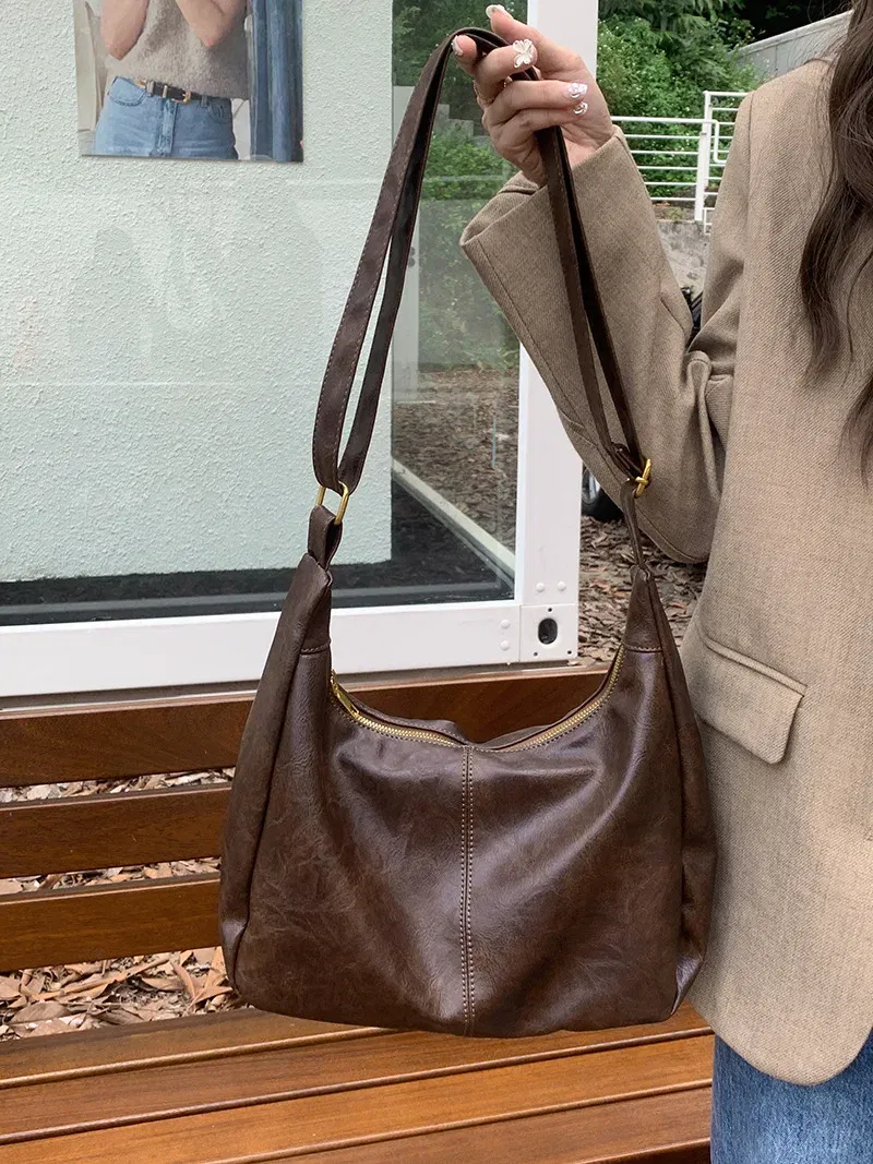 Color: black, Ships From: CHINA - Women Handbags Cowhide Women Shoulder bag Fashion Luxury Ladies Messenger Bags High Quality Female Tote bag