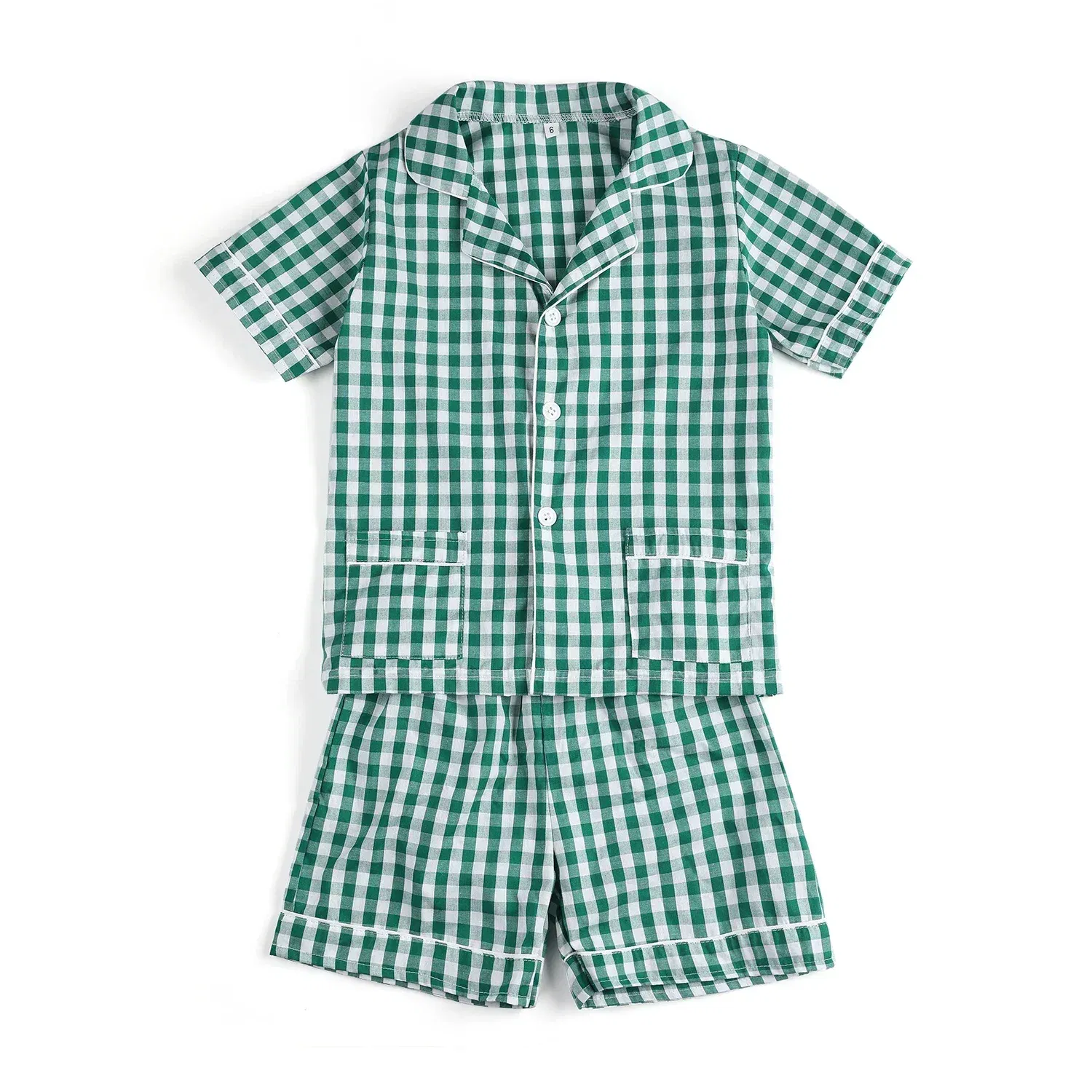 Color: Red, Ships From: CHINA, Kid Size: 5t - Ruffkids 100% Cotton Summer Kids Pajamas Sleepwear Seersucker Striped Matching Pjs Boys Clothes Loungewear Girls Pyjamas Set