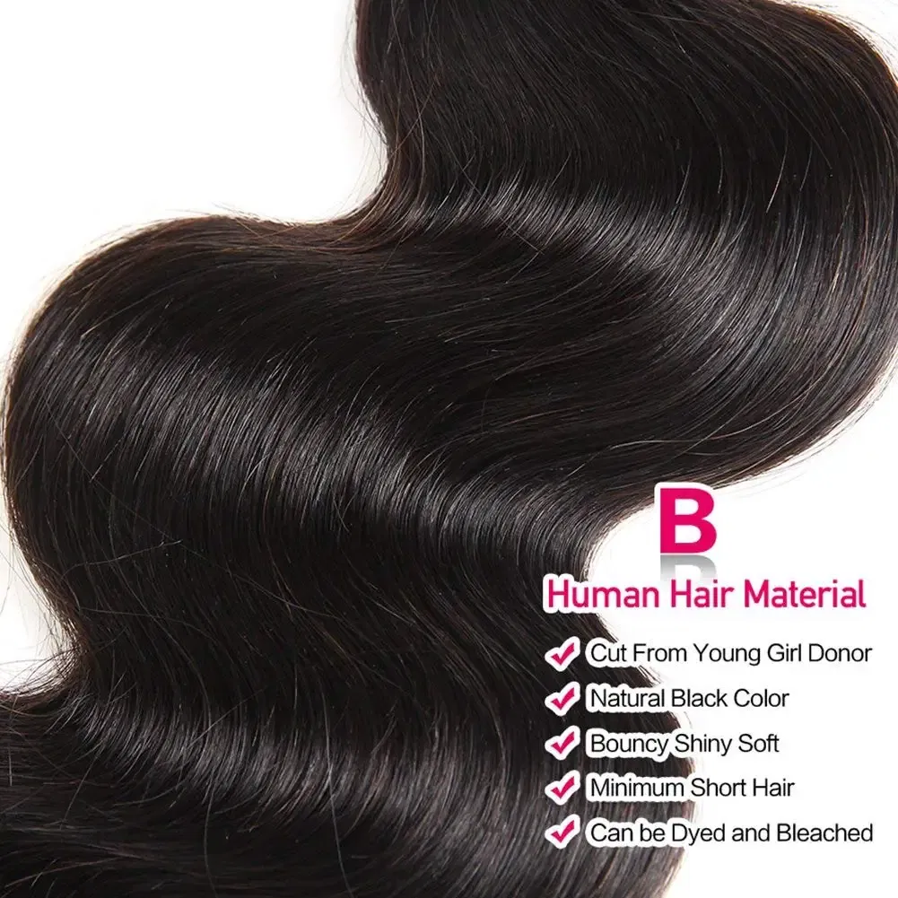 Color: Natural Color, Material Grade: Remy Hair, Longest Hair Proportion: 25%-30%, Ships From: CHINA, Stretched Length: 16 16 16 - Body Wave Bundles Human Hair Brazilian Virgin Hair Loose Body Wave Extensions Unprocessed Human Hair Wavy Bundles Natural Bl