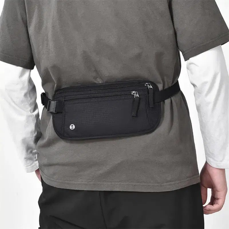 Color: green - Travel Waist Bag Money Belt Slim Passport Holder RFID Blocking Travel Invisible Pouch Protect Cash Credit Cards Travel Documents