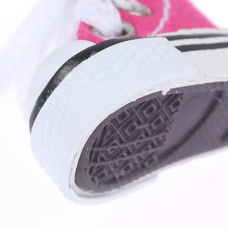 Color: Multicolor - 3.5cm Mini Finger Shoes Canvas Toys Boots Cute 1/6 Doll Shoes Skateboard Shoe