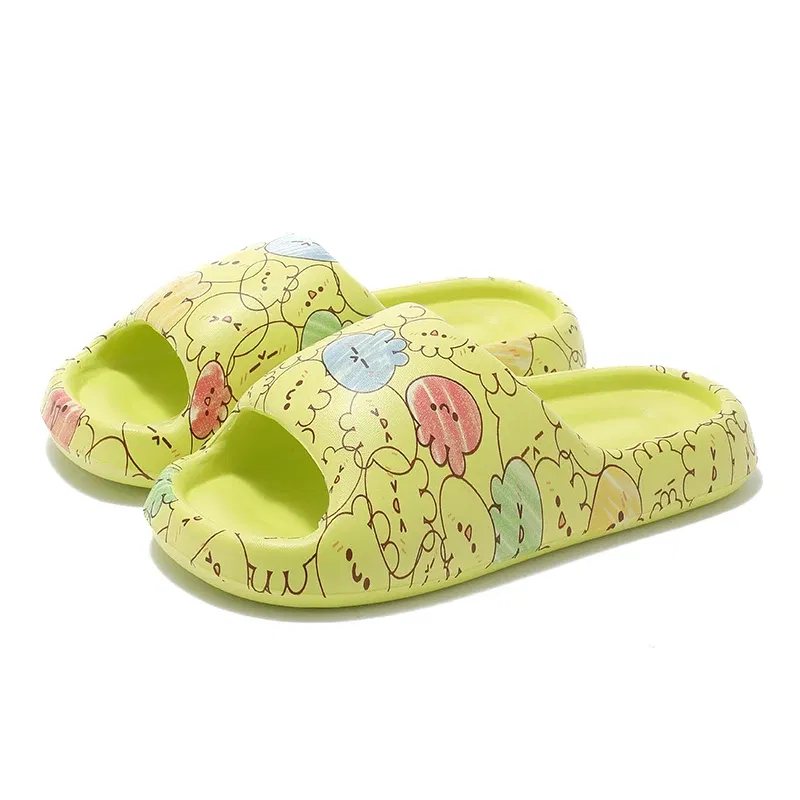 Color: Straw, Shoe Size: 36-37 - Women's Slippers Fashion Light EVA Soft Home Sole Slipper Bathroom Anti-Slip Casual Indoor Slipper Beach Sandal Flip-Flops