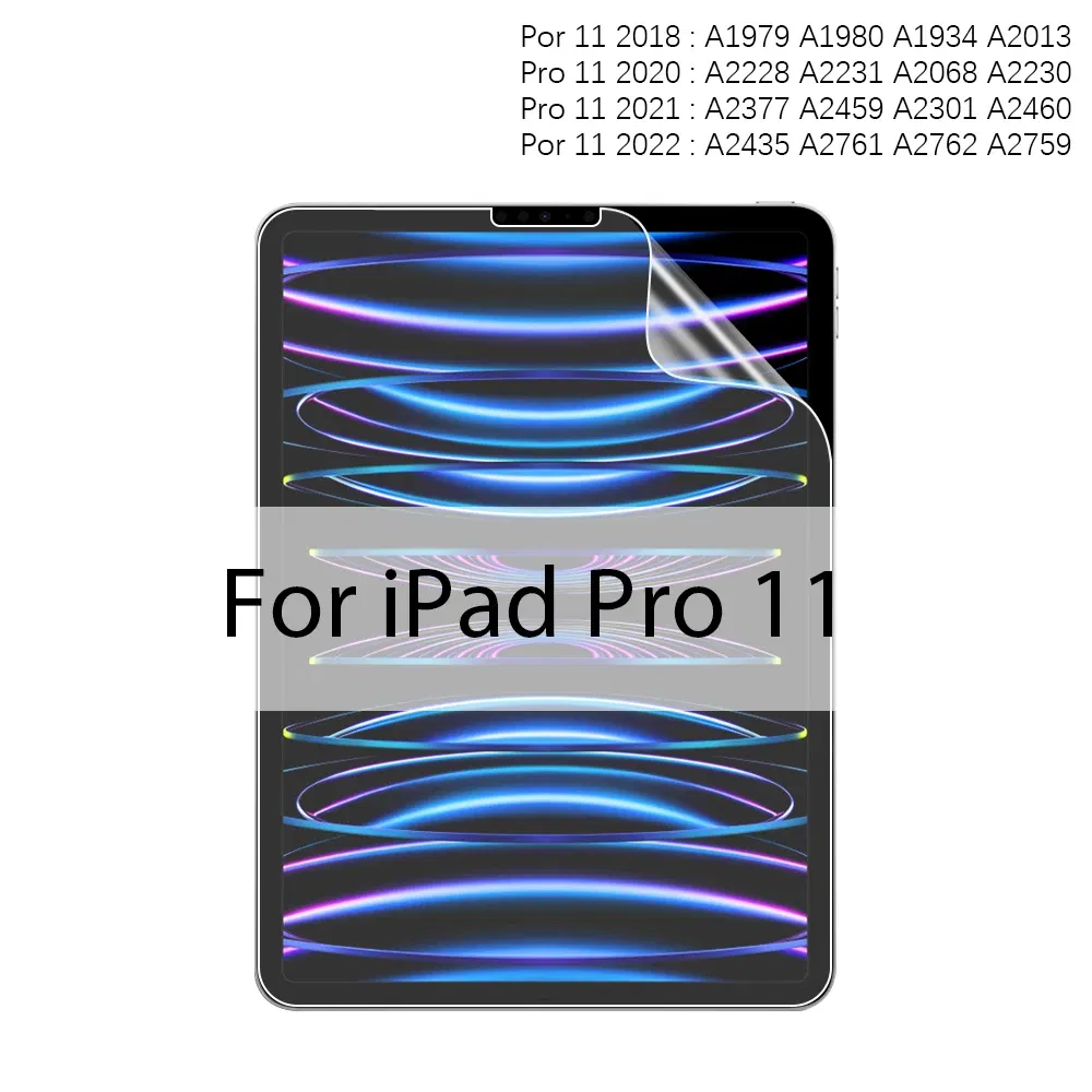 Color: Yellow - Like Paper Film Screen Protector For iPad Air 13 11 5 4 3 M2 M4 2024 Pro 12.9 12 9 10th 9th 8th 7th Generation Mini 6 Matte Film