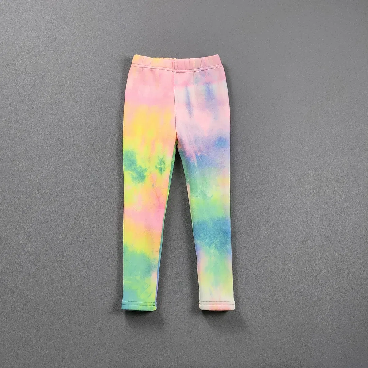 Color: PURPLE, Kid Size: 5 - 2-11Y Girls' Pants Autumn and Winter Slim Fit Warm Bottom Pants Thickened Velvet Printed Children's Pants Baby Casual Pants