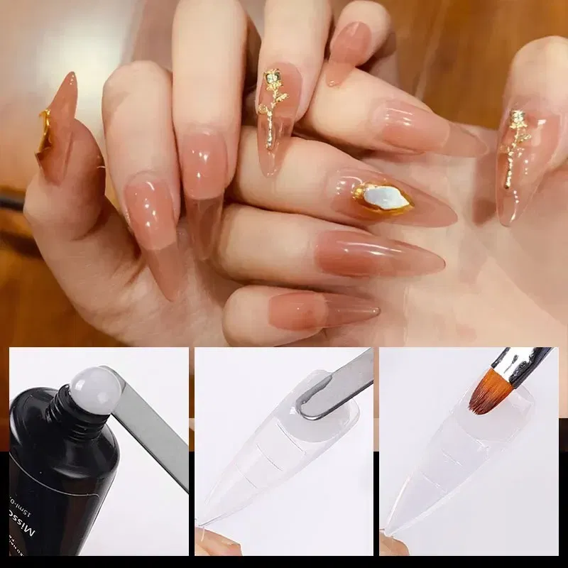 Color: VIOLET/?«?—?…° - 120pcs Nail Forms Full Cover False Nails Quick Building Mold Fake Nail Shaping Extend Top Molds For Gel Salon Manicure Art