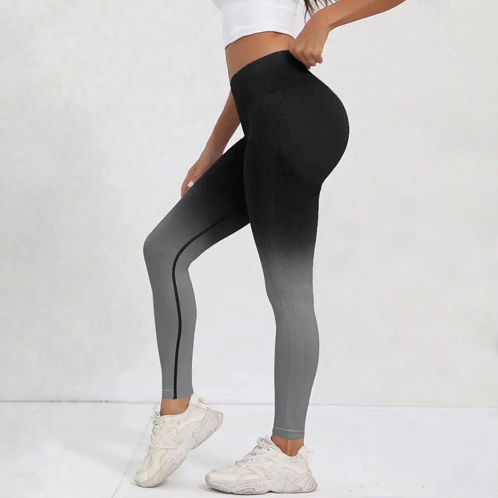 Color: Green, Size: S - Tie Dye Seamless Leggings for Women High Waist Yoga Pants, Scrunch Butt Lifting Elastic Tights