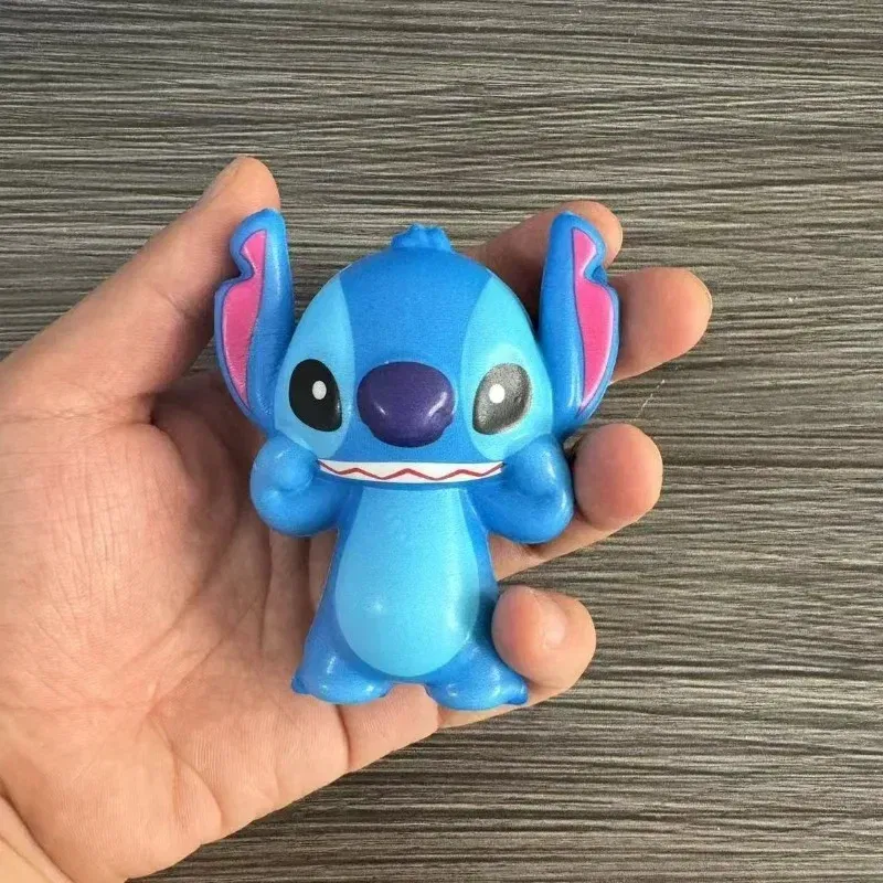 Color: Brown - Disney Stitch Squeeze Toys Cute Cartoon Fashion Spider-Man Soft Slow Rebound Doll Children Stress Relieving Toy Holiday Gifts
