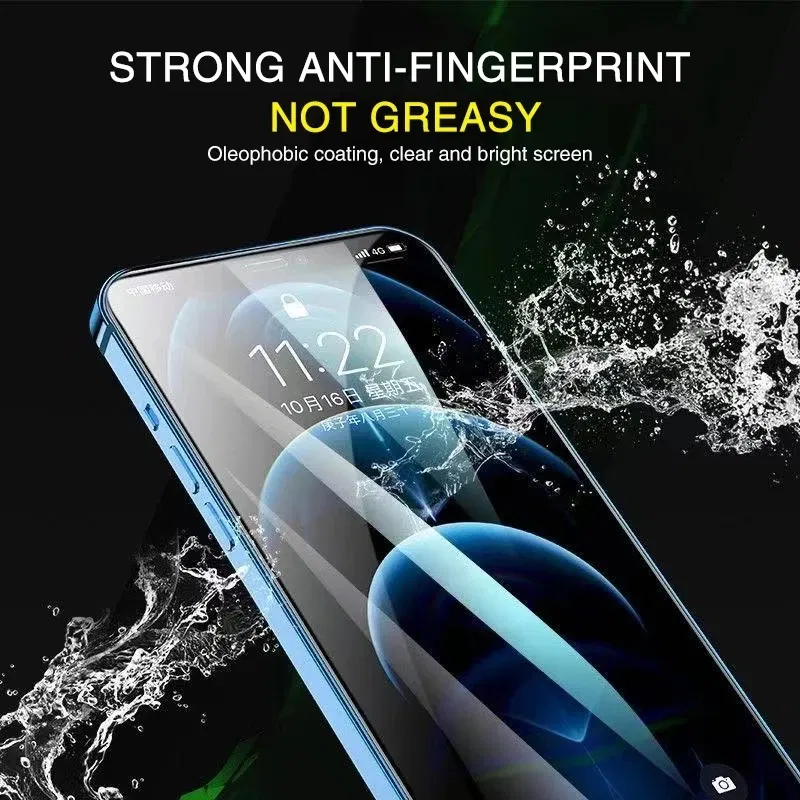 Color: Green, Bundle: Bundle2 - 2Pcs Hydrogel Film for IPhone 12 13 Pro Max Mini Screen Protectors for IPhone 11 14 Pro XS Max X XR 6 6s 7 8 Plus SE Not Glass