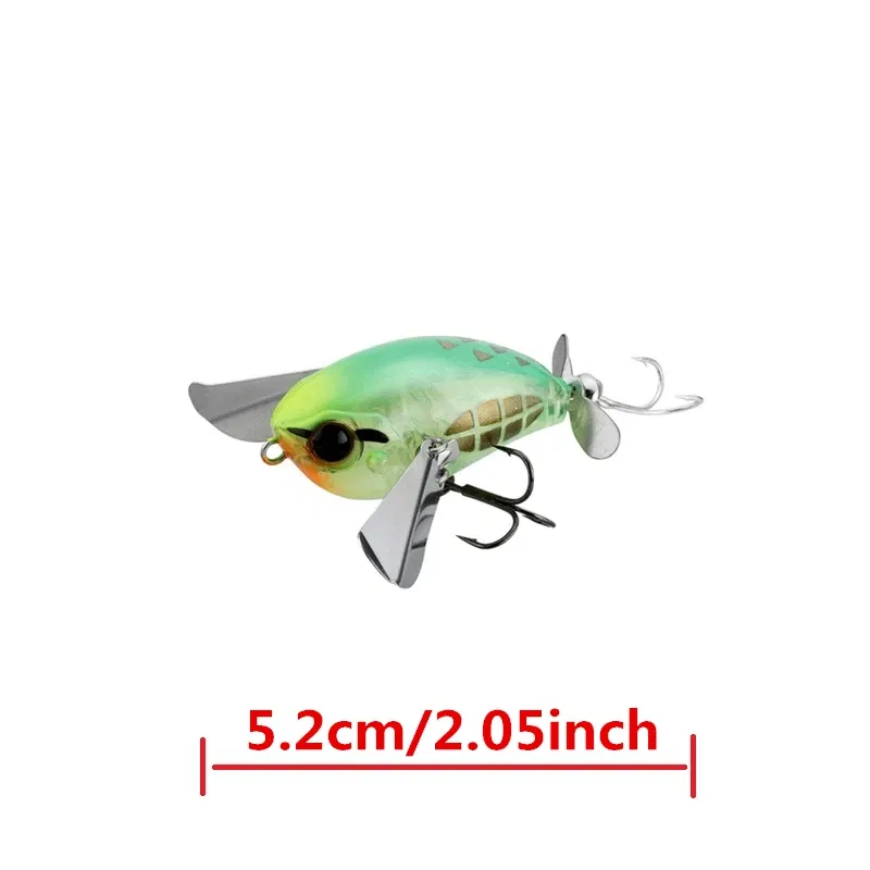 Color: Pink - luretv Japanese JACKALL SAME STYLE  MICRO POMPADOUR Small Water Cicada 6.5g