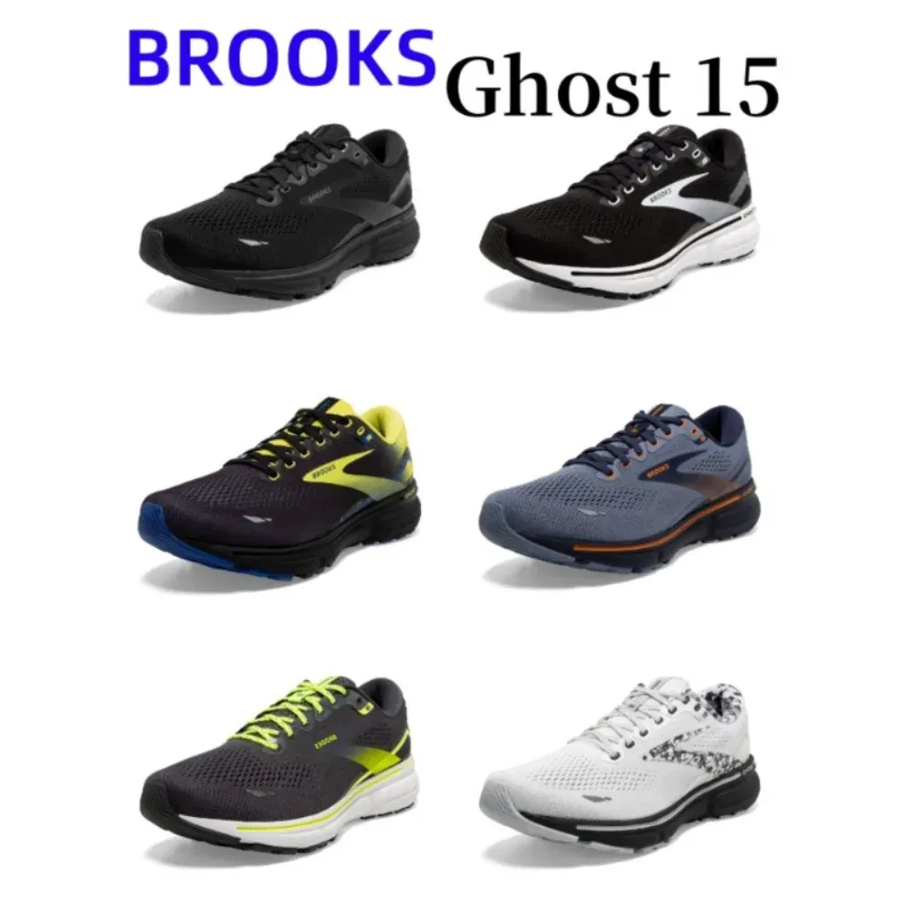 Color: black, Shoe Size: 44 - Brooks Ghost 15 Neutral Running & Walking Shoe Men?™s & Women?™s Casual Sneakers Original