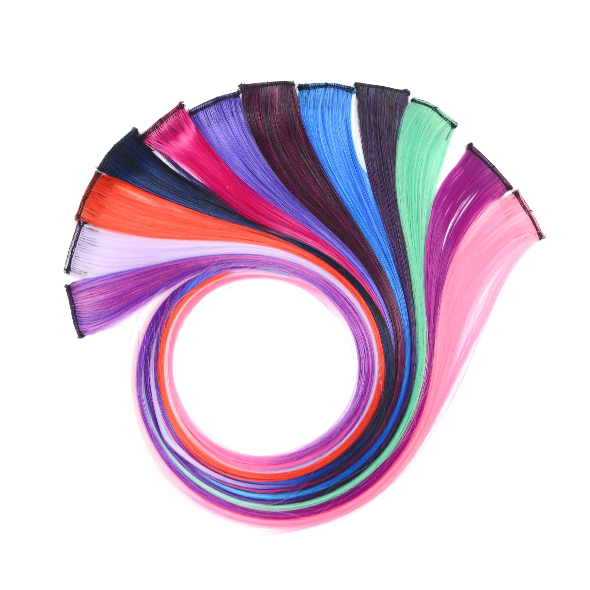 Color: T1B/613, Stretched Length: 22inches - 22" Long 37 Colors Synthetic Straight Hairpieces Hair Extensions Anti-flaming Clip In One Piece Synthetic Hair Extension