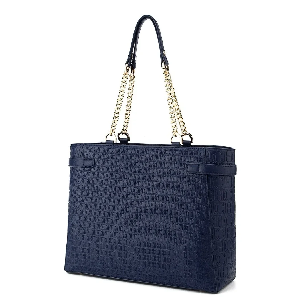 Color: black - 2025 Women Shopper Tote Bag Featuring Fashionable Solid Color Commuter Design And Letter Logo Luxury