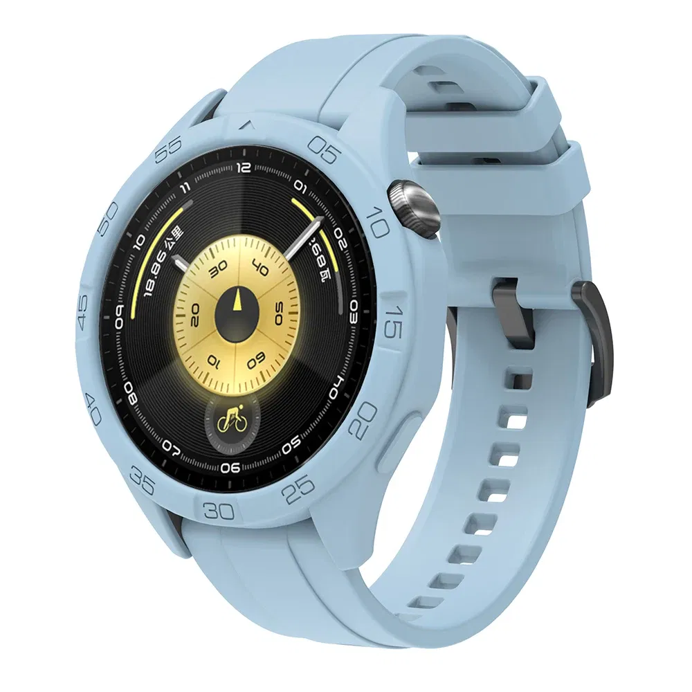 Color: Brass, Dial Diameter: 2 - 3.9 Inches - Soft Silicone Case For Huawei Watch GT6/GT5/GT4 46mm Hollow Watch Shell Flexible and Durable Watch Protection Accessories