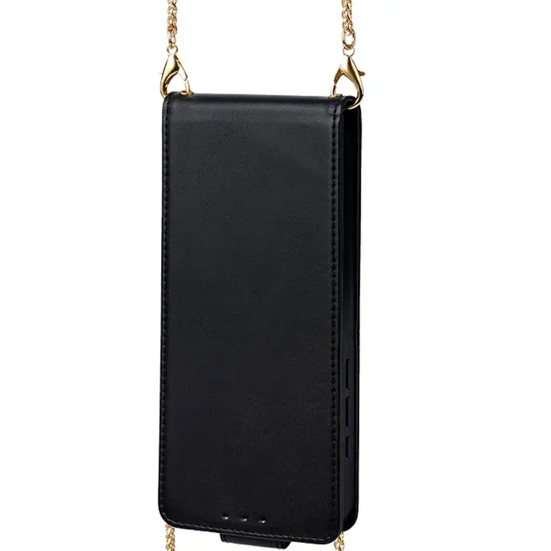 Color: Frosted Black, Compatibility by Model: Galaxy A05 - Leather Phone Case for SAMSUNG Galaxy A05 A06 A16 A15 A36 A56 A26 5G  Crossbody Wallet Case Flip Mirror Cover with Long Lanyard