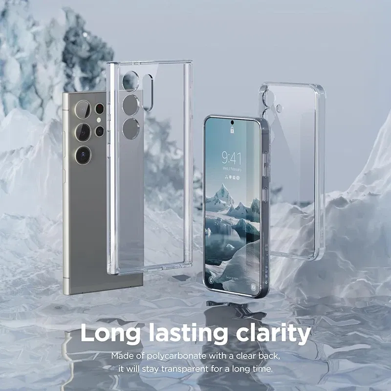 Material: Neoprene - Ultra Thin Clear Silicone Soft TPU Case For Samsung Galaxy S25 Ultra S24 S23 S21 S20 FE S22 Ultra Plus Bumper Capa Cover Fundas