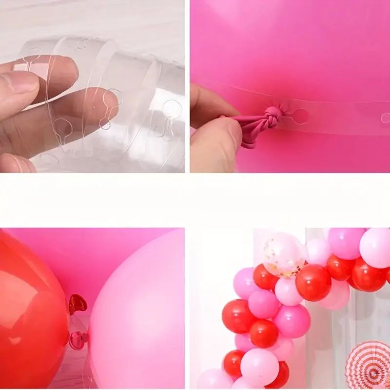 5m Balloon Chain Double Hole Balloon Chain Arch Flower Wreath Balloon Decoration Accessories Wedding Birthday Party Decoration