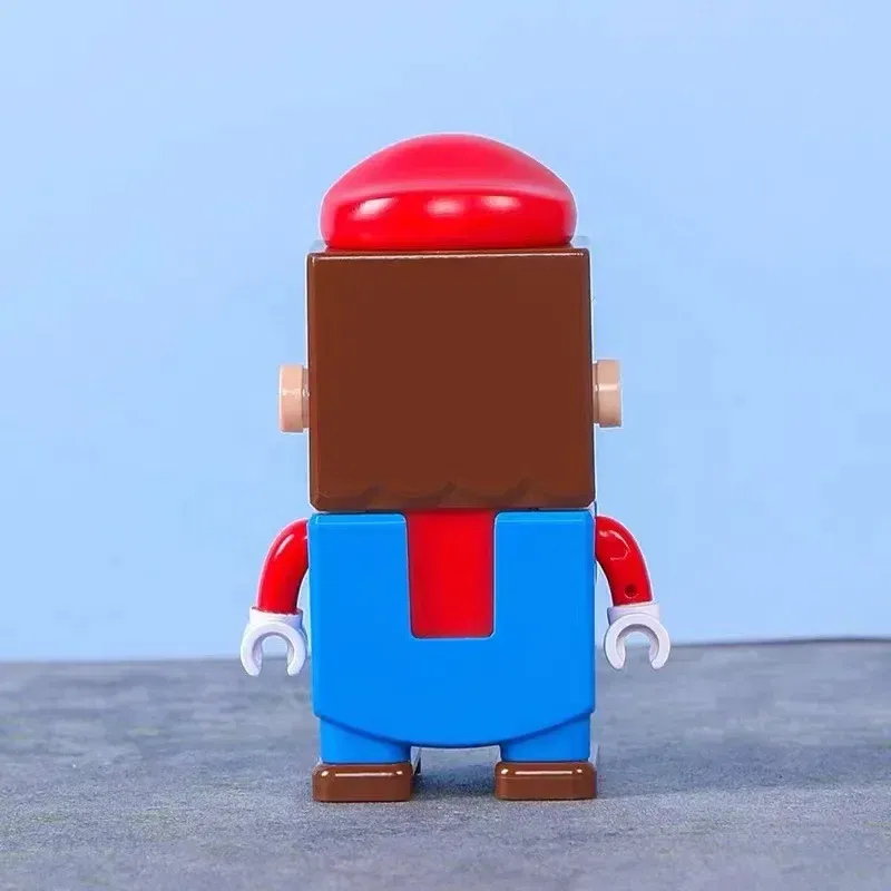 Color: BROWN - New Super Mario Bros Blocks Luigi Mini Buliding Blocks Action Toy Figures Assembly Toys Dolls Children Birthday Gifts
